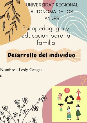 Desarrollo Del Individuo Lesly Cangás