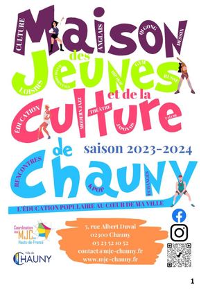 PROGRAMME MJC DE CHAUNY SAISON 2023-2024