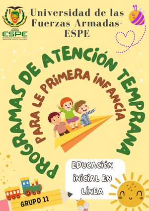 Programas De Atención Temprana Para La Primera Infancia (2)