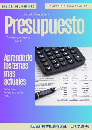 Portada de Revista de Presupuesto