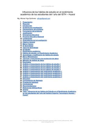 Habitos Estudio Rendimiento Academico Es