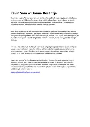Kevin Sam W Domu