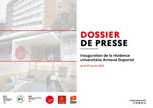 Dossier de presse - Inauguration de la résidence Armand Duportal