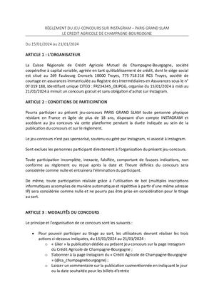 Reglement Du Jeu Grand Slam Paris 2024