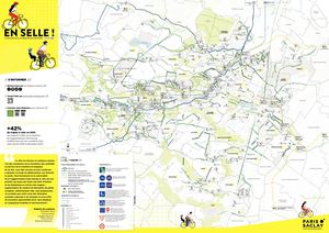 Carte Piste Cyclable Velo Agglo Paris Saclay