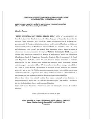 Laura Campos Da Radio Industrial Vg Denuncia Rádio De Chapada Controlada Por Priscila Hauer De Transmissão Irregular Para Cuiabá E Vg
