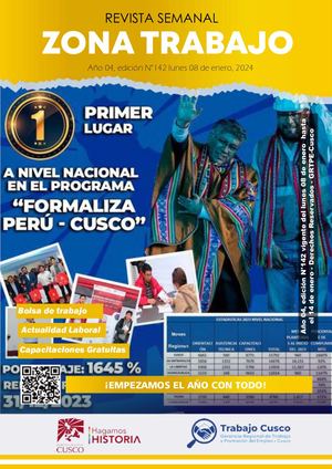 Revista Zona Trabajo Cusco edición N°142