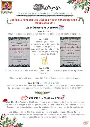 13 Gazette Lsr Semaine Du 28 11 2022