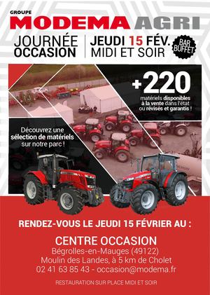 Journée Occasion MODEMA AGRI 15 février 2024