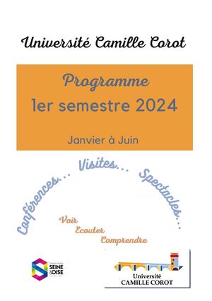 Programme 2024 Semestre 1