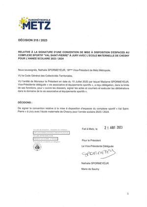 Décisions Conseil 18 Décembre 2023