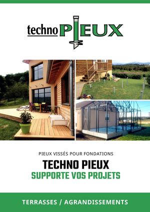 Déclinaison Plaquette Terrasses/Agrandissements - Techno Pieux France