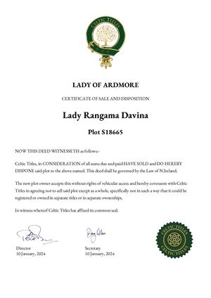 Lady of Ardmore - The Celtic Titles