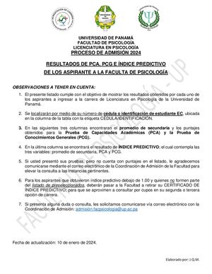 Listado Resultados Por Cédula Admisión 2024