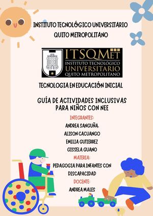 Documento A4 Portada Proyecto Creativo Infantil Ilustrado Beige