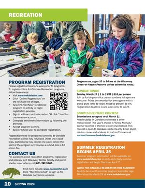 2024 Spring Oakdale Recreation E Brochure