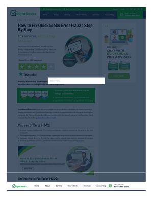Quickbooks Error H202