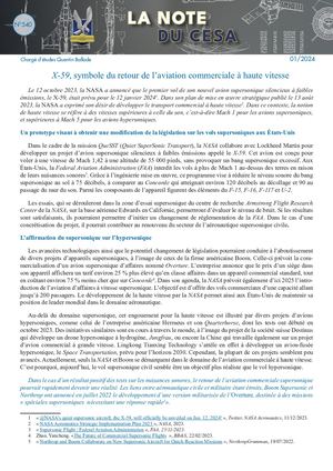 LA NOTE DU CESA N°540
