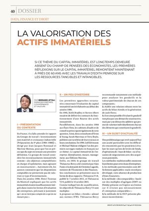 Publication Bernard Attali Valorisation Des Actifs Immatériels