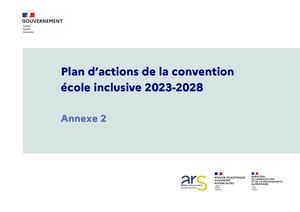 Plan d'action - Convention école inclusive 2023-2028