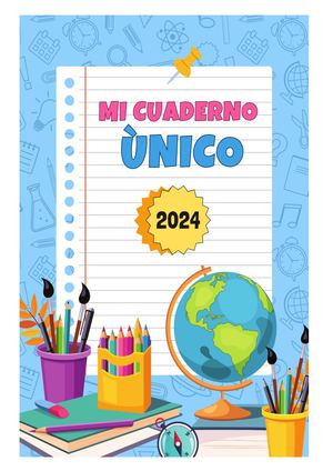 Cuaderno Unico