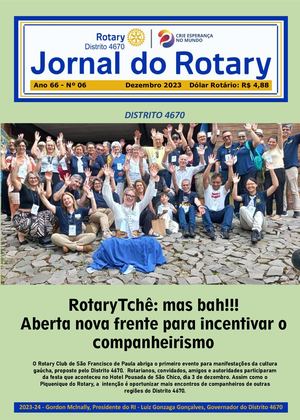 Jornal do Rotary - Distrito 4670 - Ed. 06 - Dezembro de 2023