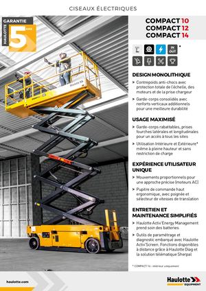 Haulotte Fiche technique Compact 10-12-14 - Fr