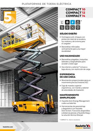 Haulotte Ficha técnica Compact 10-12-14 - Es