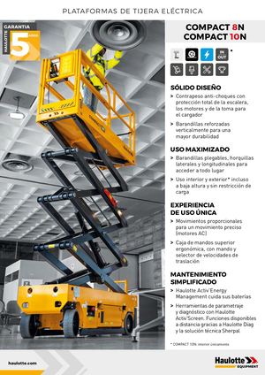 Haulotte Compact 8n-10n Ficha técnica - Es