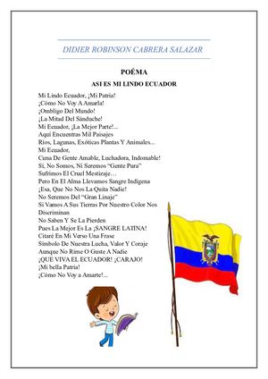 Didier Mi Patria Ecuador