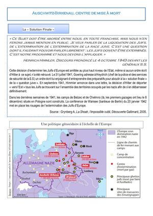 Corpus Documentaire Sur Auschwitz Birkenau Centre De Mise à Mort