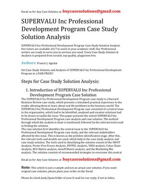 Calaméo - SUPERVALU Inc Professional Development Program Case Study ...