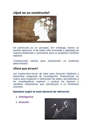 Qué Es Un Constructo