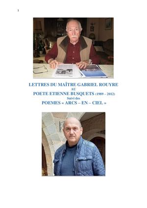 Lettres De Gabriel Rouyre Au Poète Etienne Busquets