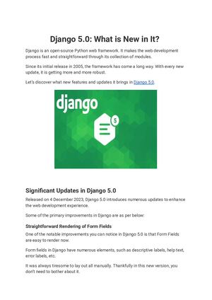 Django 5 0 What Is New In It | Almas
