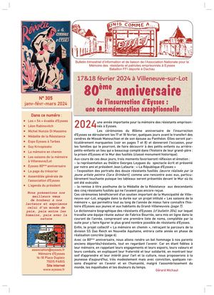 Bulletin D'eysses N° 305