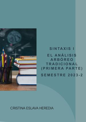Sintaxis 1. Análisis arbóreo, primera parte. Pdf
