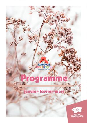 Programme de l'Espace Mouloudji_Janvier à Mars 2024