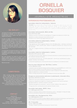 Cv Ornella Bosquier
