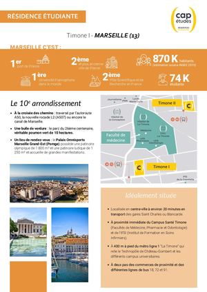 Fiche Produit Timone 1 Marseille