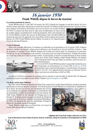 16 Janvier 1930 Whittle