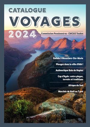 Catalogue de voyages 2024 · Commission Pensionné·es