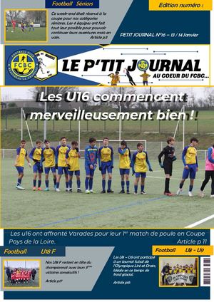 Petit Journal N16 13/14 Janvier 2024