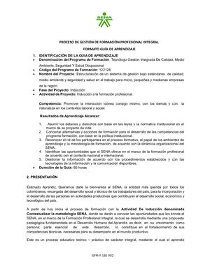 Gfpi F 135 Guia De Aprendizaje De Inducción