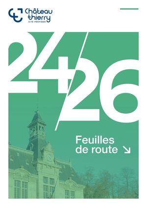 Feuilles de Route 2024-2026 - Ville de Château-Thierry