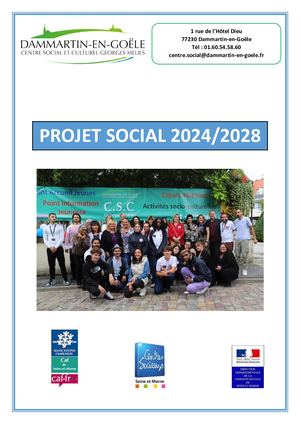 Projet Social 2024 2028 Centre Et Social Et Culturel Georges Méliès Dammartin En Goële