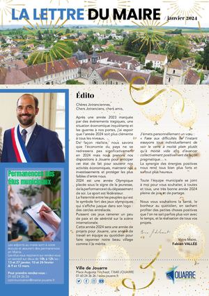 Jouarre La Lettre Du Maire Janvier 2024