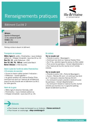 Fiche d'accès Cucille 2