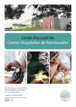 Livret d'accueil du Centre hospitalier de Rambouillet