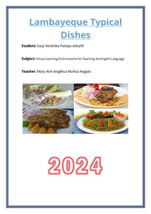 Lambayeque Typical Dishes